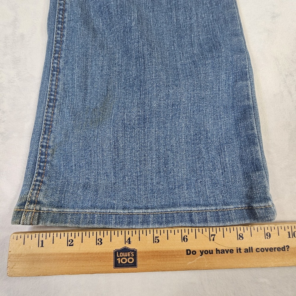Ariat REAL Mid Rise Boot Flared Jeans Women's Size 30 32" Inseam Medium Wash - Picture 6 of 16